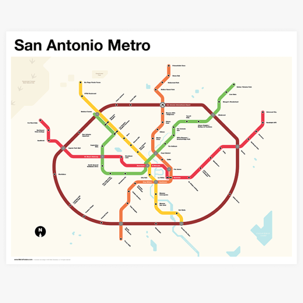 San Antonio Metro Map