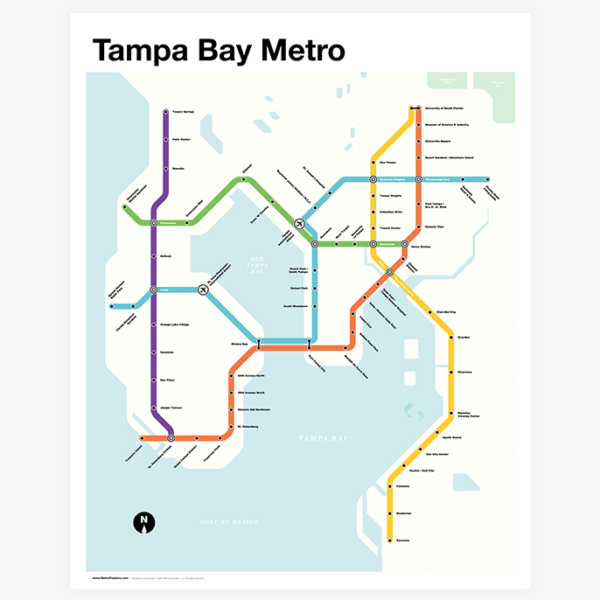 Tampa Bay Metro Map