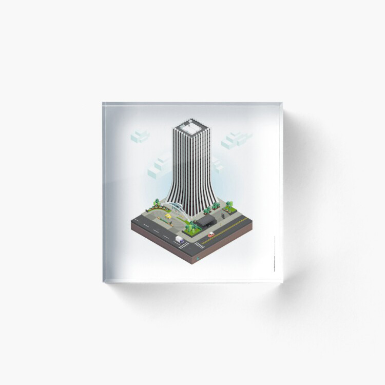 City Blocks: The Metropolitan Building (Rochester, NY) Acrylic Block