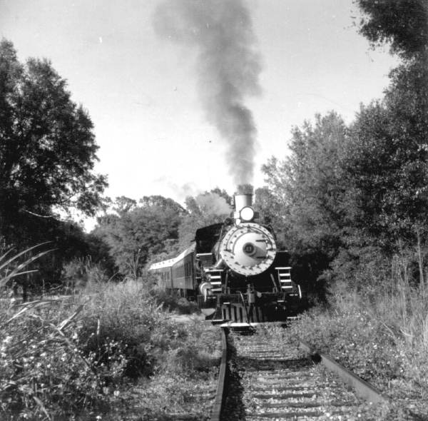 The Orange Belt Railway heading to San Antonio [Photo courtesy unknown on Wikimedia. License: Public Domain]